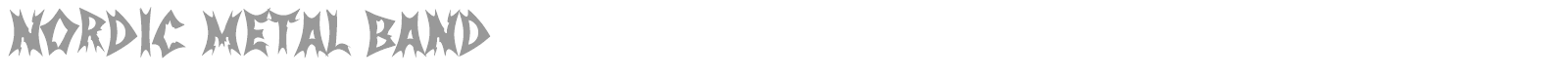 Nordic Metal Band font preview